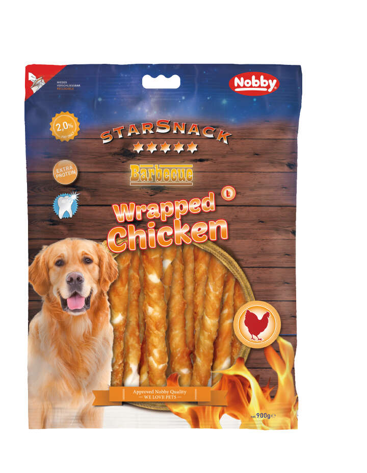 Nobby Hundeleckerli StarSnack Barbecue Wrapped Chicken L